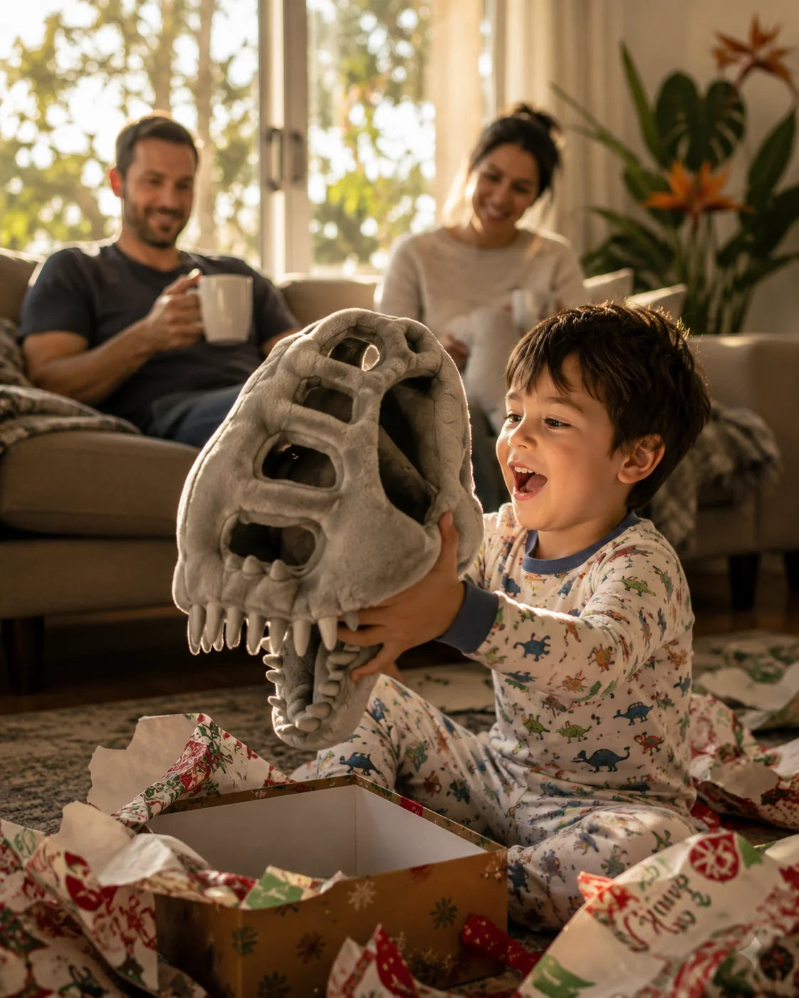 Dino Skeleton Hood