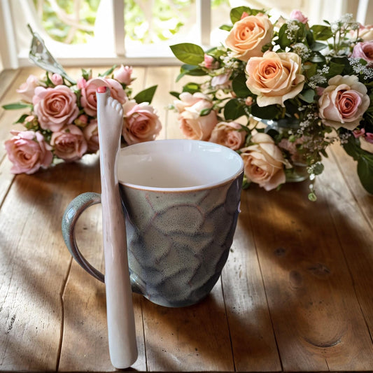 Handmade & Hand-Painted Unique Ceramic  Straw