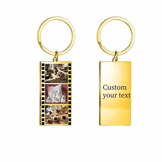 Personalized Film Strip Photo Keychain