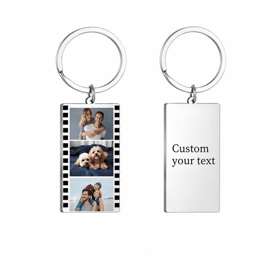 Personalized Film Strip Photo Keychain