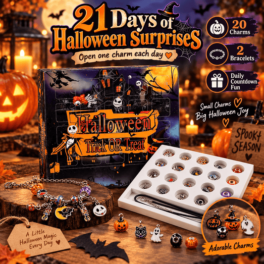 Halloween Charm Advent Calendar – 21-Day Bracelet Surprise Countdown