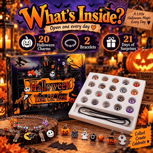 Halloween Charm Advent Calendar – 21-Day Bracelet Surprise Countdown