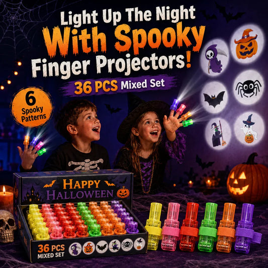 Spooky Pattern Finger Projector Lights (36 Pcs)