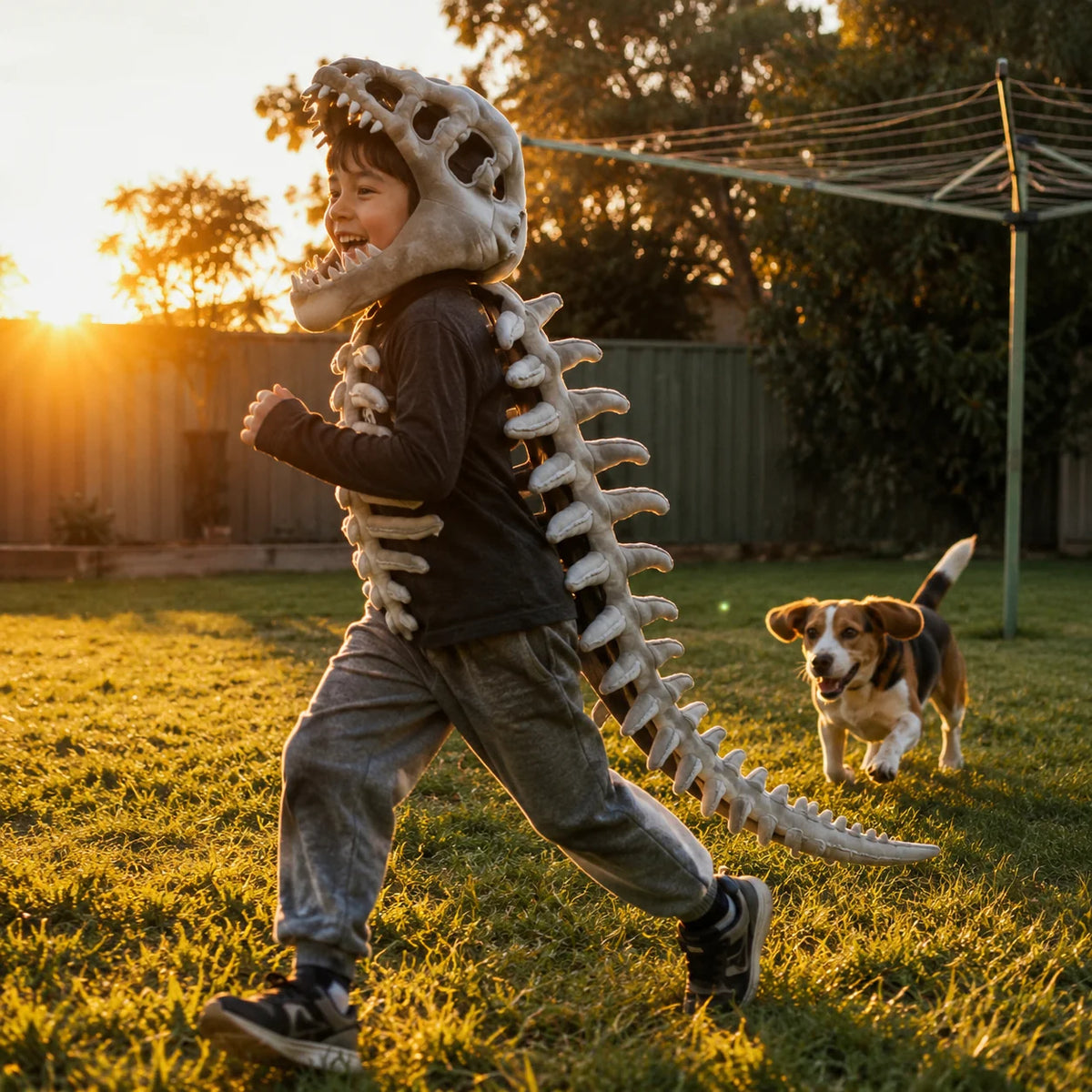 Dino Skeleton Hood