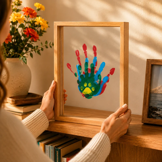 Family Handprint Keepsake Frame Kit – DIY Family Memory Art