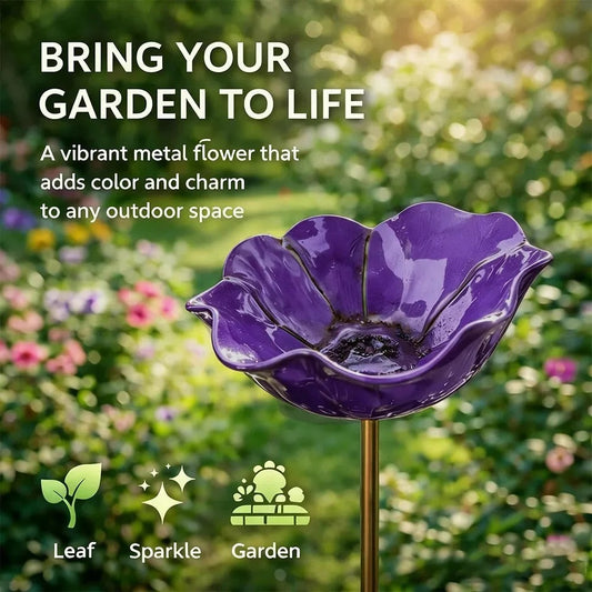 Flower-Shaped Garden Hummingbird Feeder