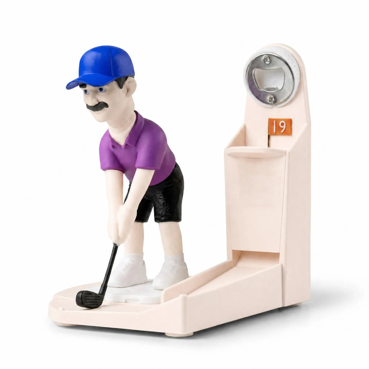 Golf Bottle Opener Game, Automatic Beer Cap Launcher & Catcher