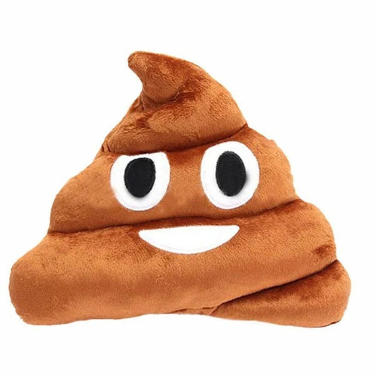 Smiling Poop Emoji Pillow