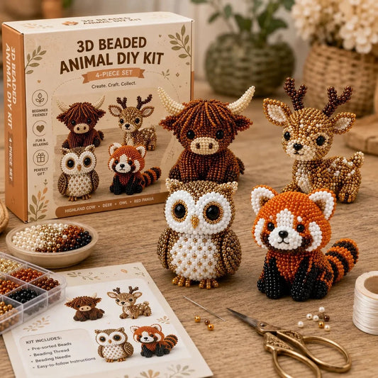 Tiny 3D Beaded Animal DIY Kit