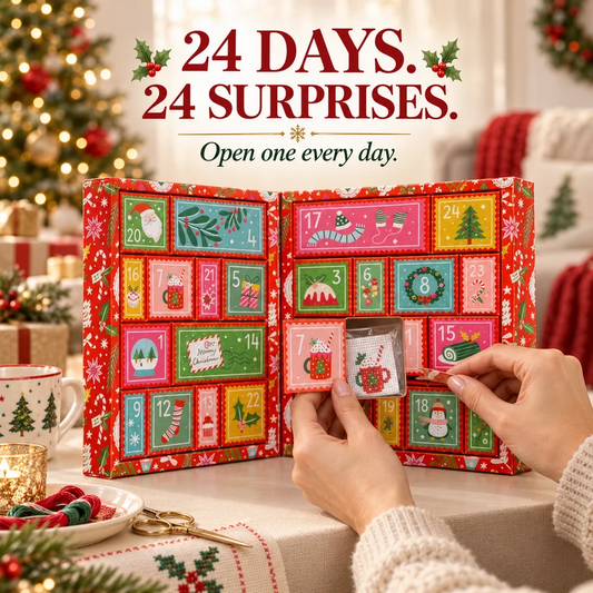 2026 Cross Stitch Advent Calendar Box | 24 Days of Stitching Surprises for a Magical December
