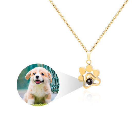 Customized Pet Projection Necklace