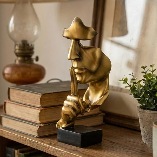 Silent Thinker Abstract Face Home Decor