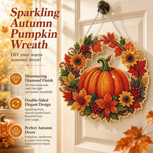 Fall & Halloween Diamond Painting Wreath Kit