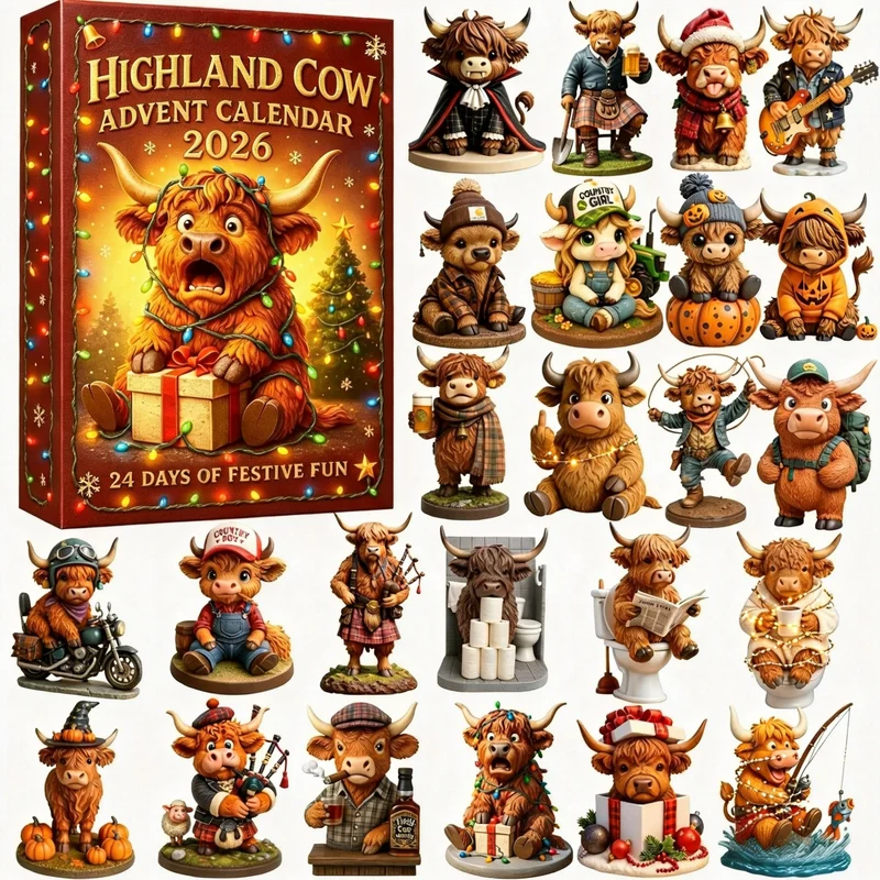 Highland Cow Advent Calendar 2026