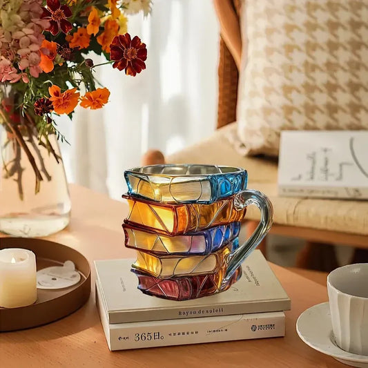 3D Painted Book Coffee Mug