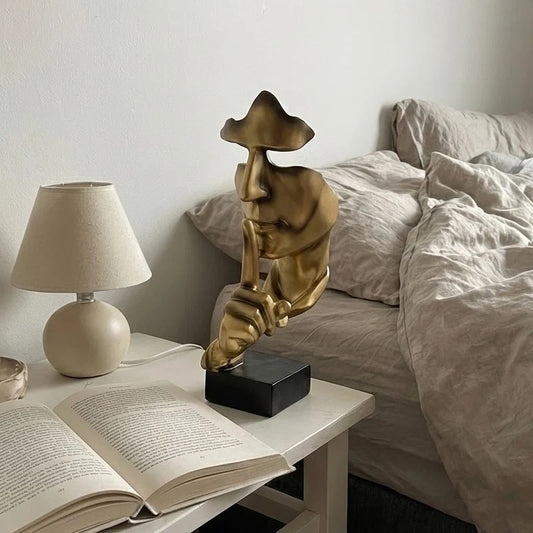 Silent Thinker Abstract Face Home Decor