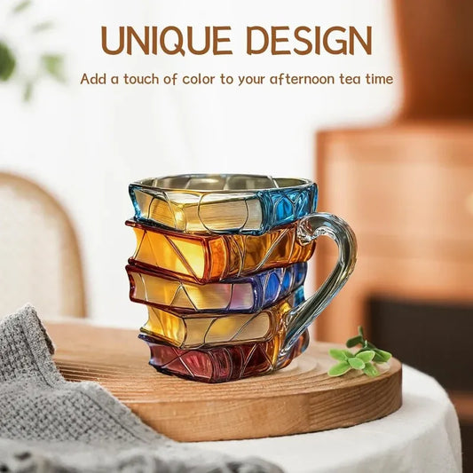 3D Painted Book Coffee Mug