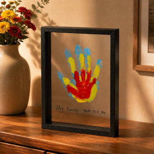 Family Handprint Keepsake Frame Kit – DIY Family Memory Art